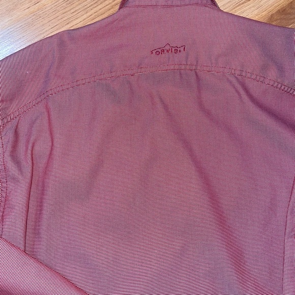 Orvis Men's Maroon Casual Button Down Shirt - Picture 2 of 5